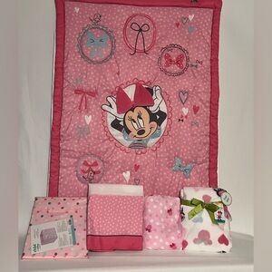 Minnie Mouse baby crib bedding bundle 5 piece see details